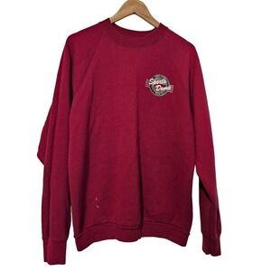 Vintage Sports Dome Party Tour 1995 Sweater Womens XXL Burgundy Pullover Texas